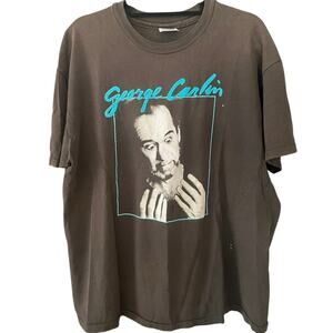 Vintage 90s George Carlin Comedy Simon Says Go F-ck Yourself Distressed Shirt XL